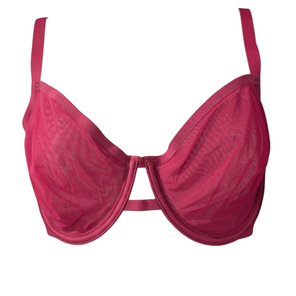 Elegant Sheer Underwire Bra 34DD